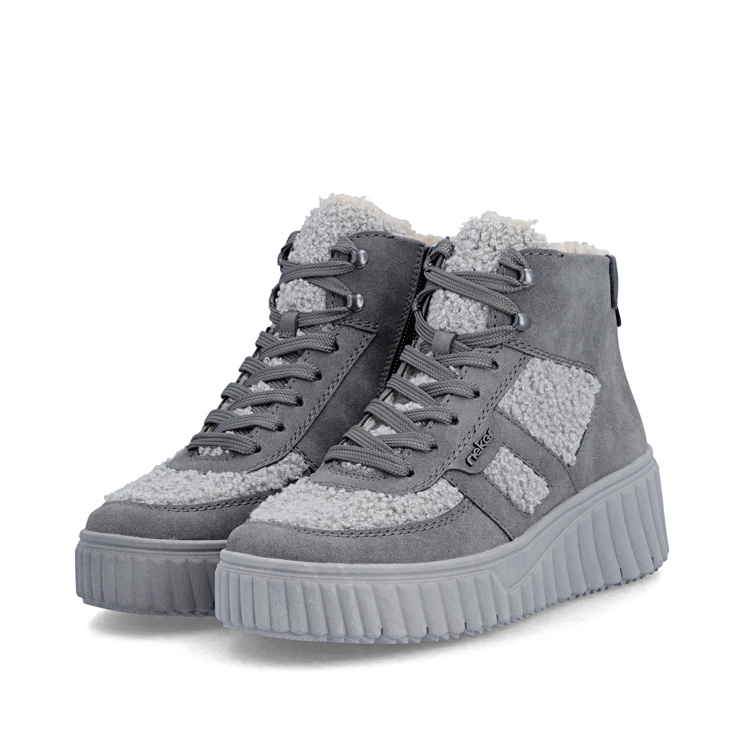 Baskets hautes Rieker en gris