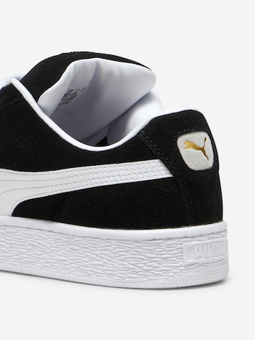 Puma classic suede black and white sales