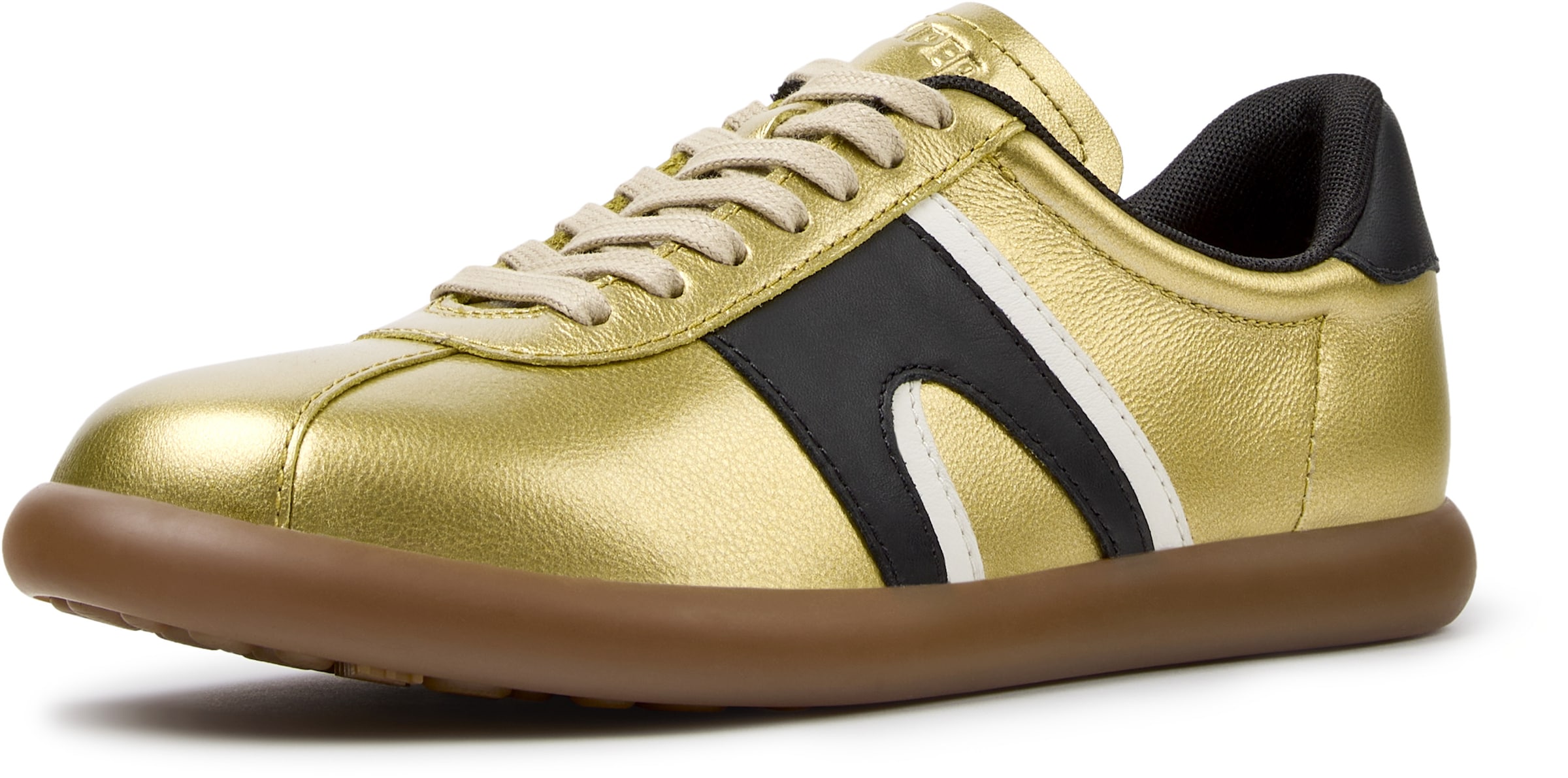 CAMPER - Sapatilhas baixas ' Pelotas Soller ' em ouro: frente