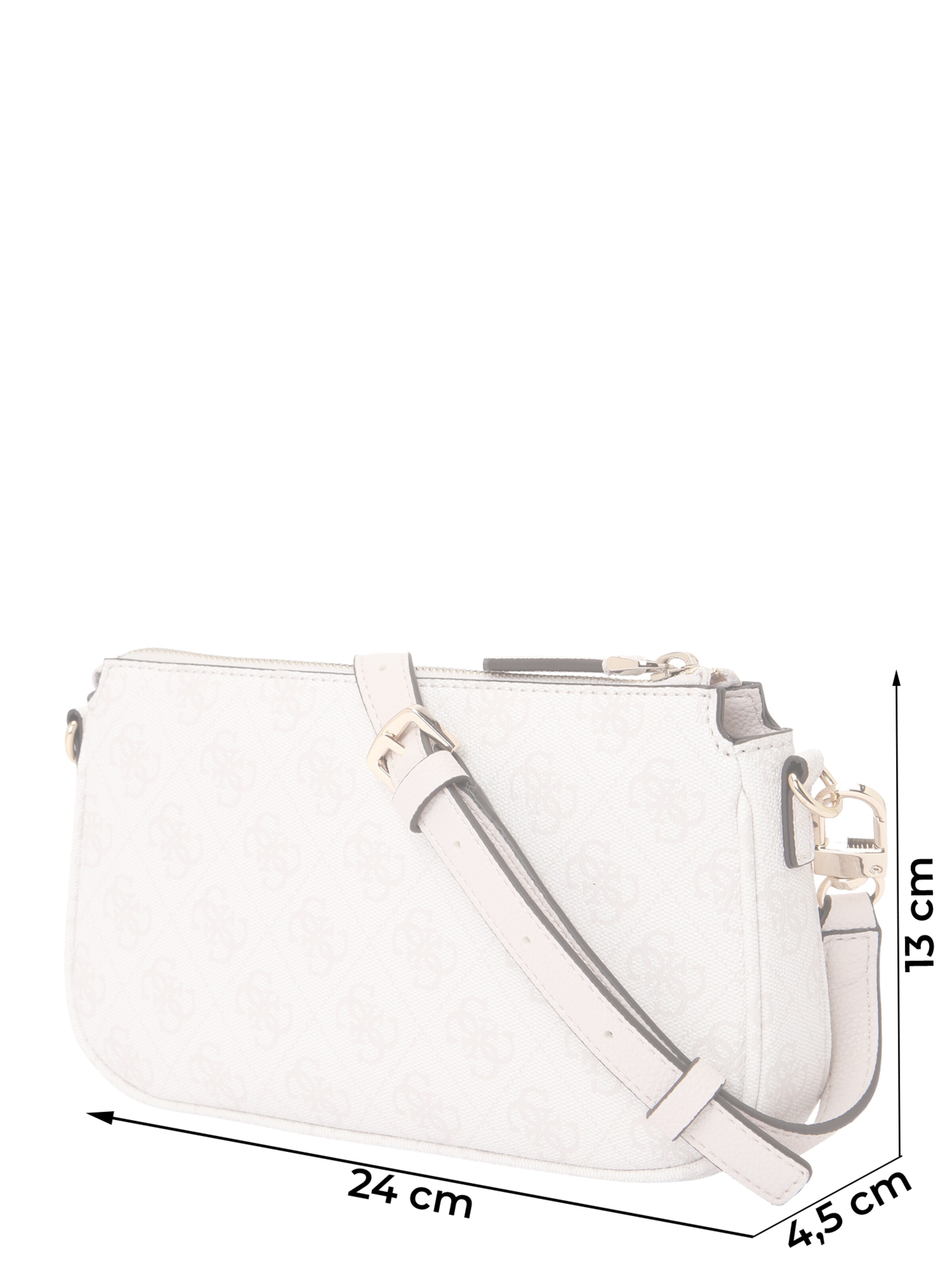 Borsa a tracolla 'NOELLE II DBL POUCH CROSSBODY' di GUESS in bianco