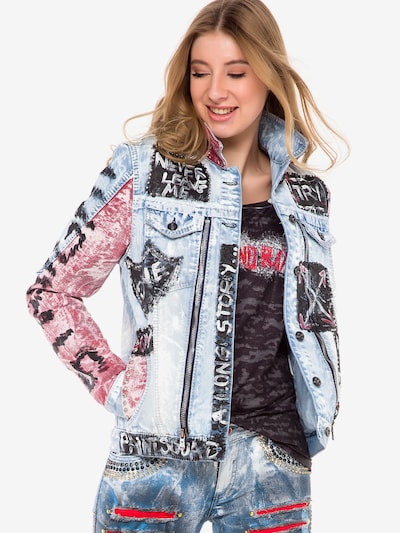 CIPO & BAXX Jeansjacke 'WJ162' in L in blau, Produktansicht