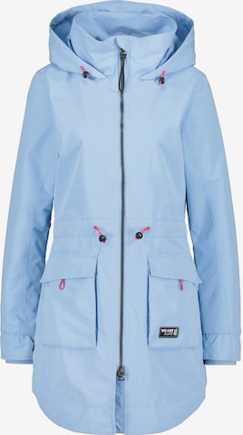 Alife and Kickin Between-Seasons Parka 'Melody' in Blue: front