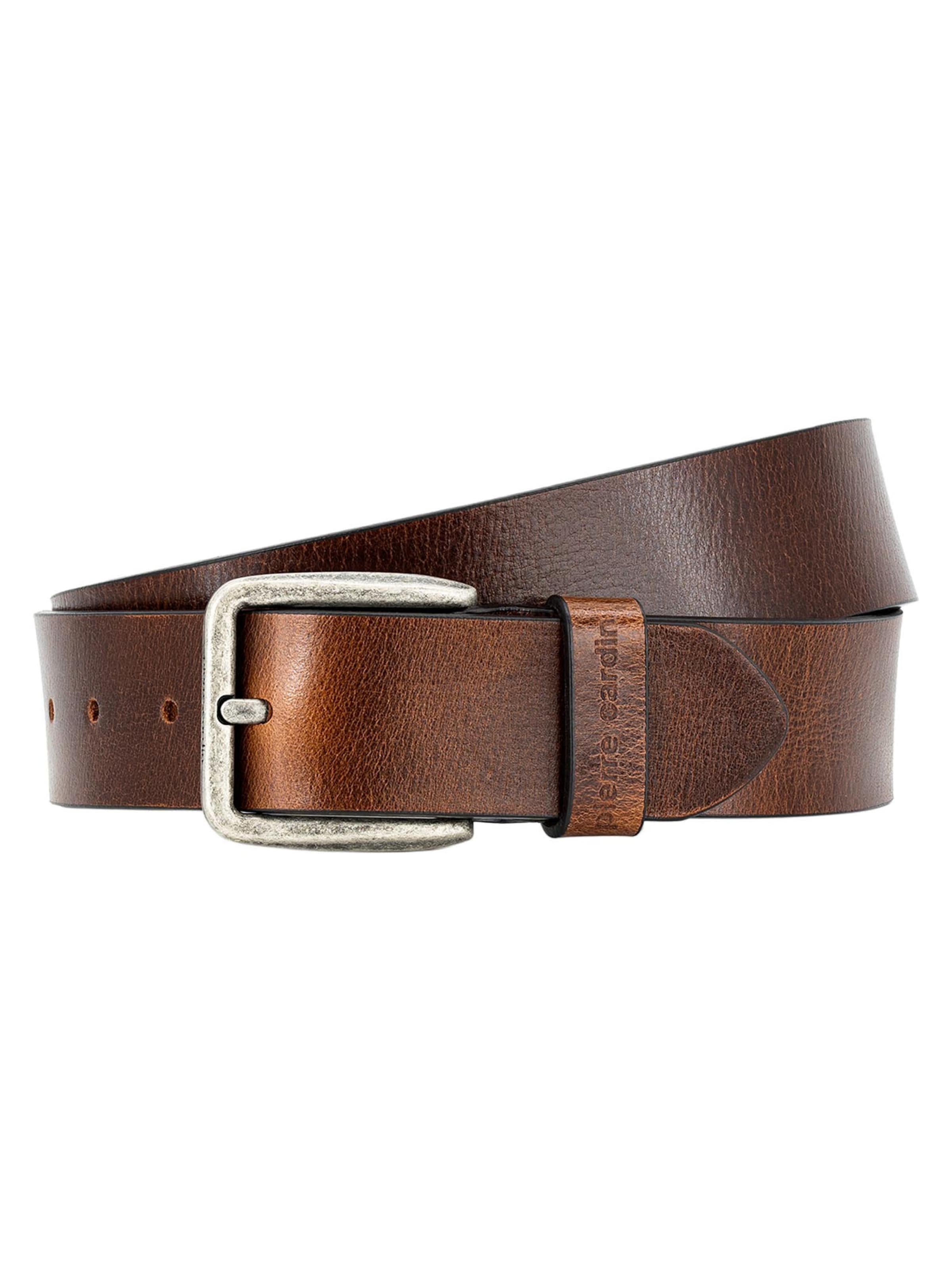 PIERRE CARDIN Belt 'Basic' in Brown: front