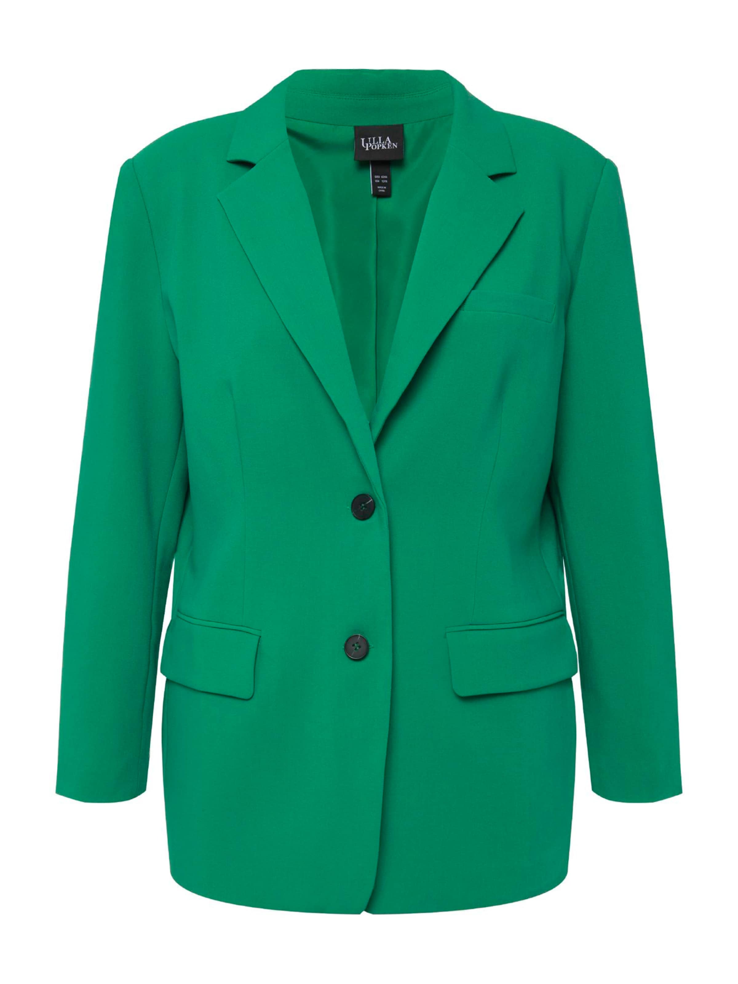 Ulla Popken Blazers in Groen: voorkant