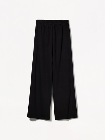 Wide Leg Pantalon Bershka en noir