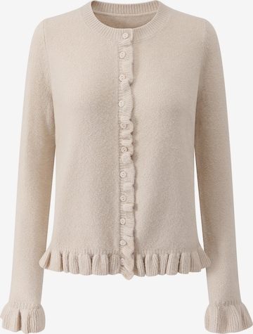 SASSYCLASSY Strickjacke in Beige: Vorderseite