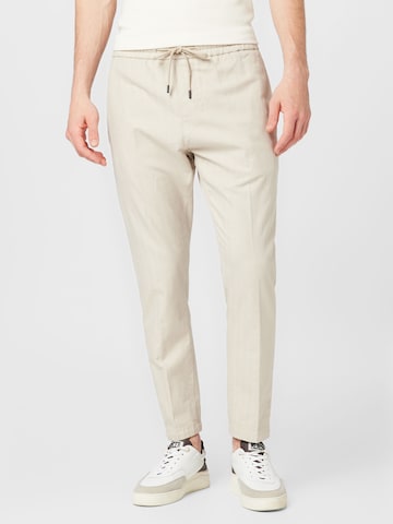 Regular Pantaloni cu dungă 'DOM' de la Dondup pe bej: față