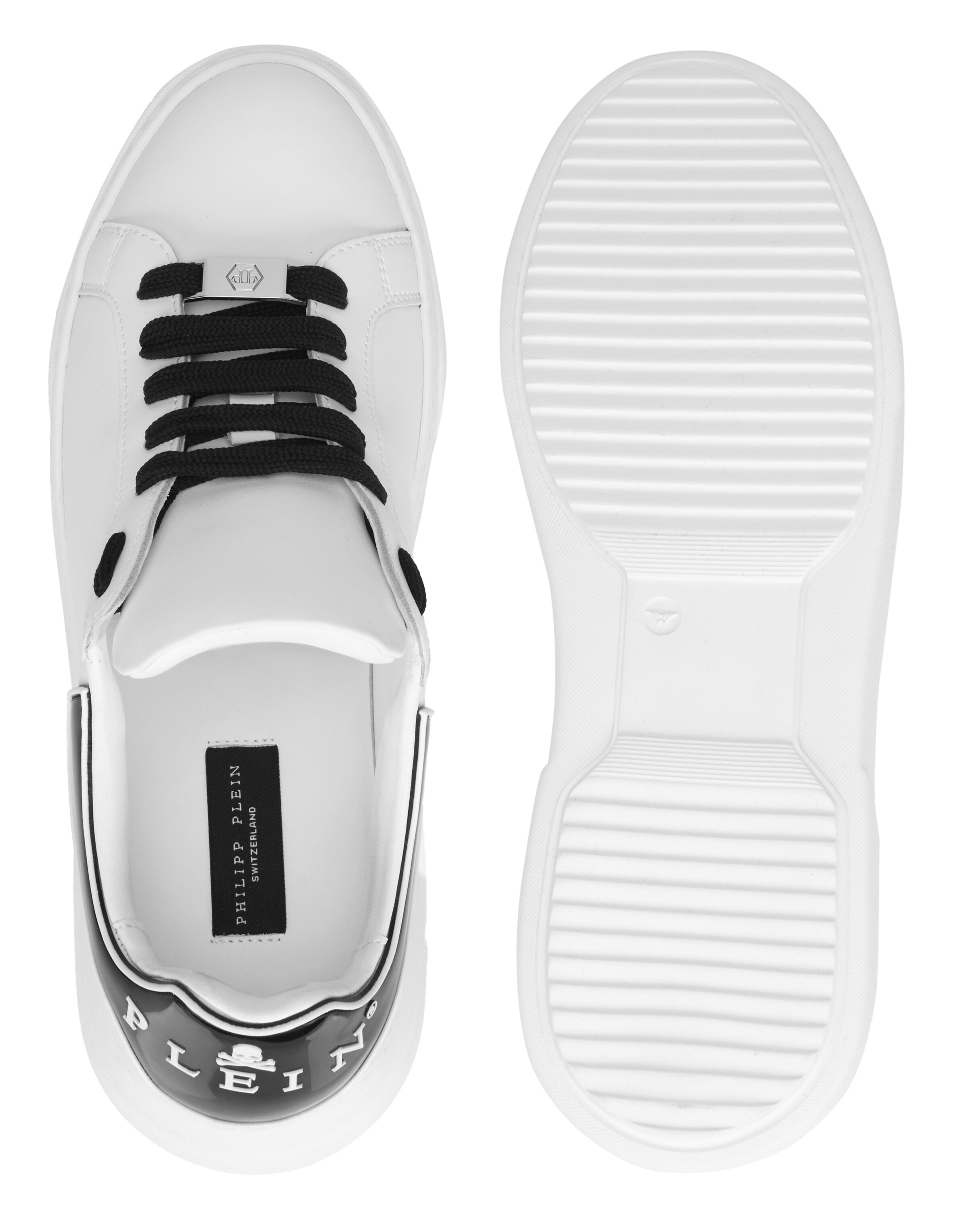 Baskets basses 'Big Bang' Philipp Plein en blanc