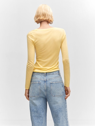 MANGO Sweater 'Zuki' in Yellow