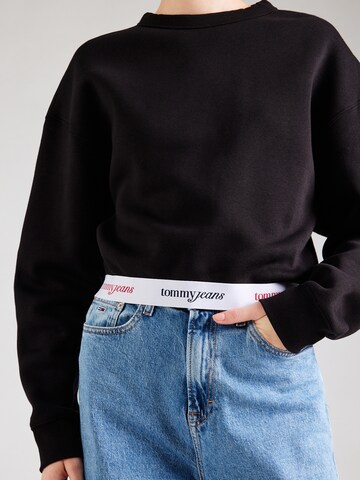 Tommy Jeans Mikina – černá