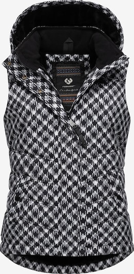 Ragwear Weste 'Hesty' in grau / schwarz / weiß, Produktansicht