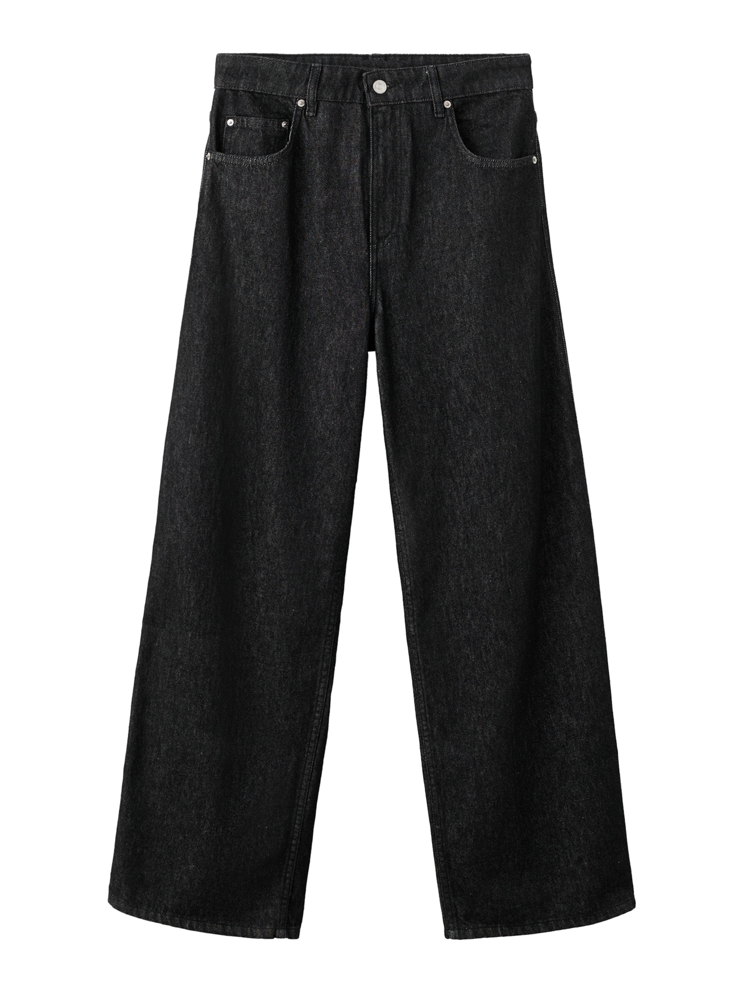 MANGO Wide Leg Jeans 'VALENTIN' i sort: forside
