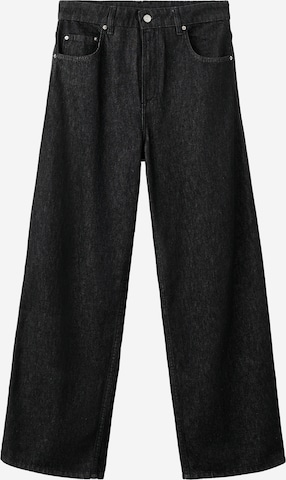 Wide leg Jeans 'VALENTIN' de la MANGO pe negru: față