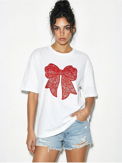 Bianco Lucci T-shirt 'T-Shirts' en S-L en blanc, Vue avec produit