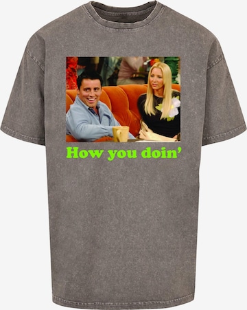 ABSOLUTE CULT T-Shirt 'Friends - How You Doin' in Grau: predná strana