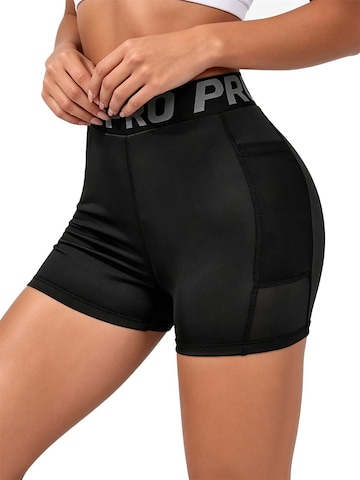 KoJooin Slimfit Spodnie 'Damen High-Waist-Sportshorts mit figurbetontem Schnitt für Yoga und Training' w kolorze czarny