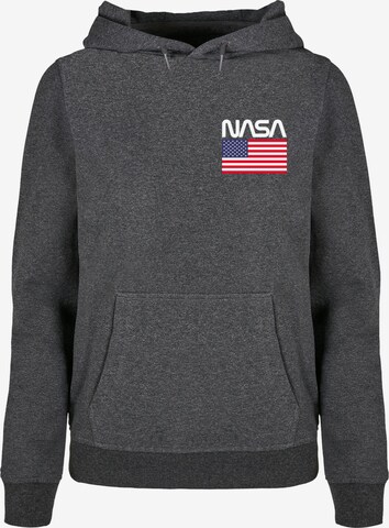 Merchcode Sweatshirt 'NASA - Stars' in Grey: front