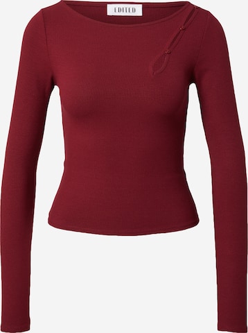 EDITED Shirt 'Kalama' in Rood: voorkant