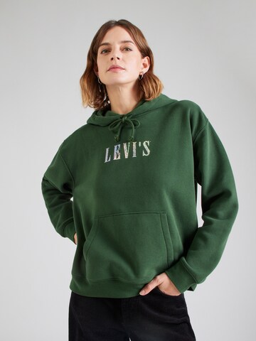 LEVI'S ® Bluzka sportowa 'Everyday Hoodie' w kolorze zielony: przód