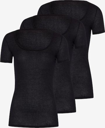 Hanro Unterhemd 'Ultralight' in Schwarz: Vorderseite