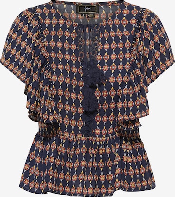 faina Blouse in Blauw: voorkant