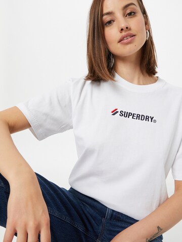 Superdry Tričko – bílá