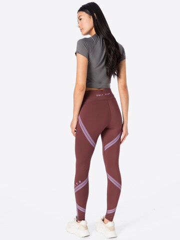 ONLY PLAY Skinny Sportbroek in Lila