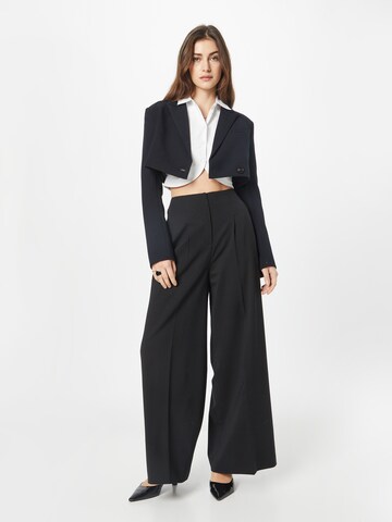 Kate Spade Wide leg Veckad byxa i svart