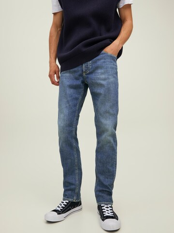 Regular Jeans 'Franklin' de la JACK & JONES pe albastru: față