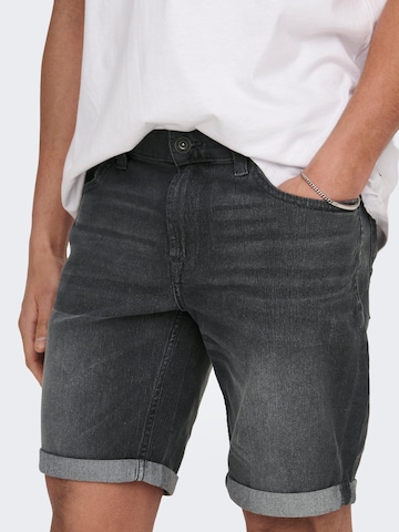 Only & Sons Regular Shorts 'Ply' in Grau