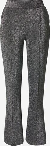 b.young Flared Pants 'Tacha' in Silver: front