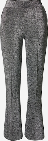 b.young Flared Pants 'Tacha' in Silver: front