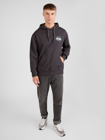 QUIKSILVER Sportsweatshirt 'MOONLIT MOUNTAIN' in Grau