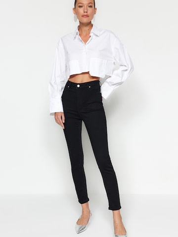Trendyol - Skinny Calças de ganga em preto