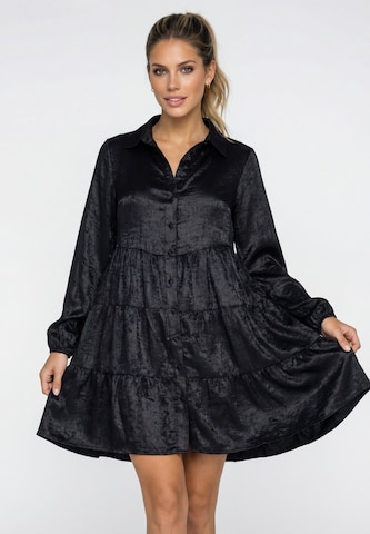 Robe-chemise 'Evening' MAIRE en noir : devant