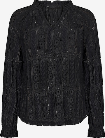Chemisier 'Tully' Cream en noir : devant