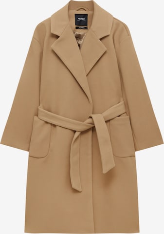 Pull&Bear Tussenmantel in Beige: voorkant