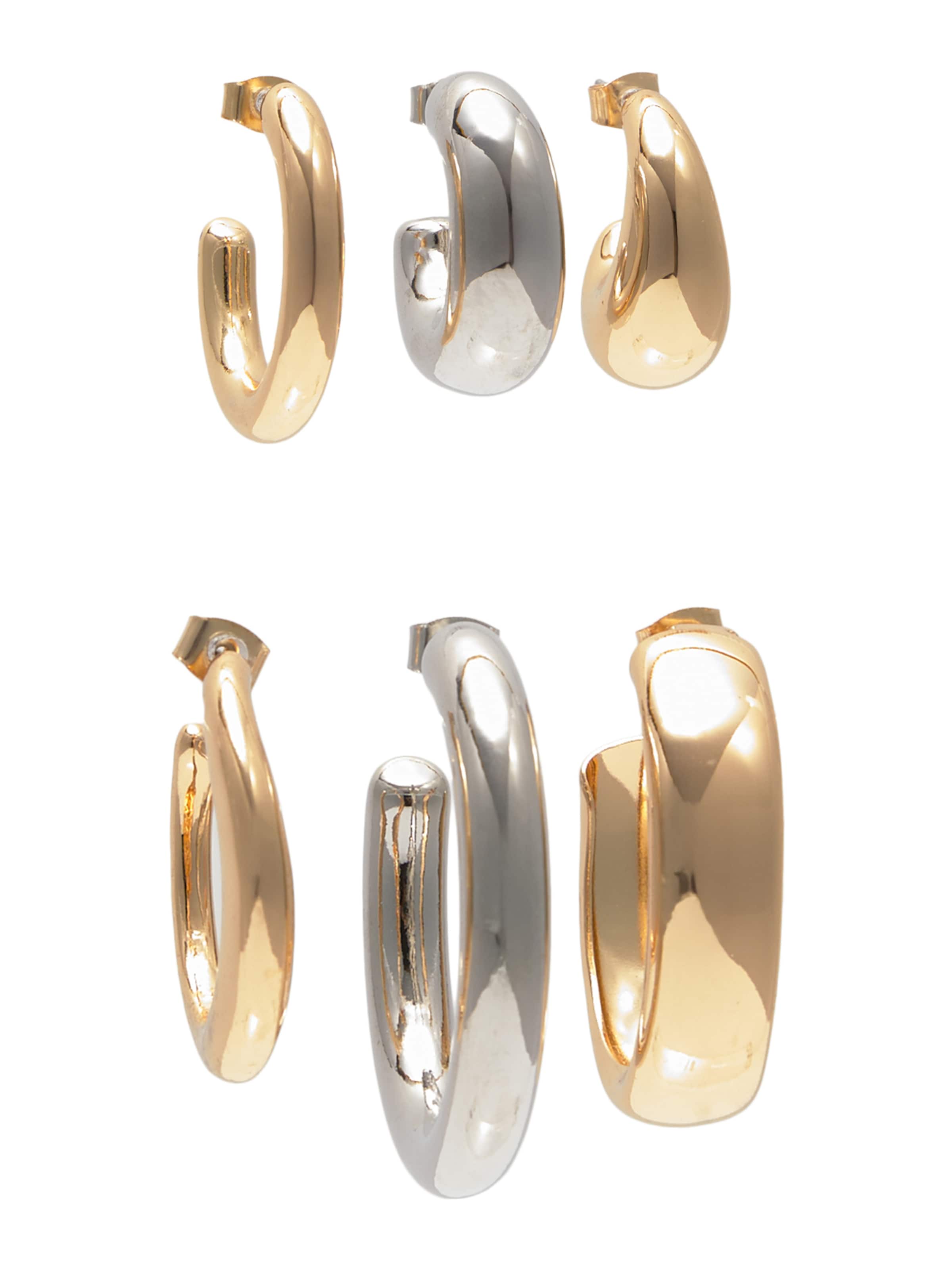 Pull&Bear Ohrringe in Gold: Vorderseite