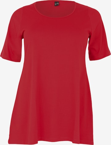 Yoek Shirt in Rood: voorkant