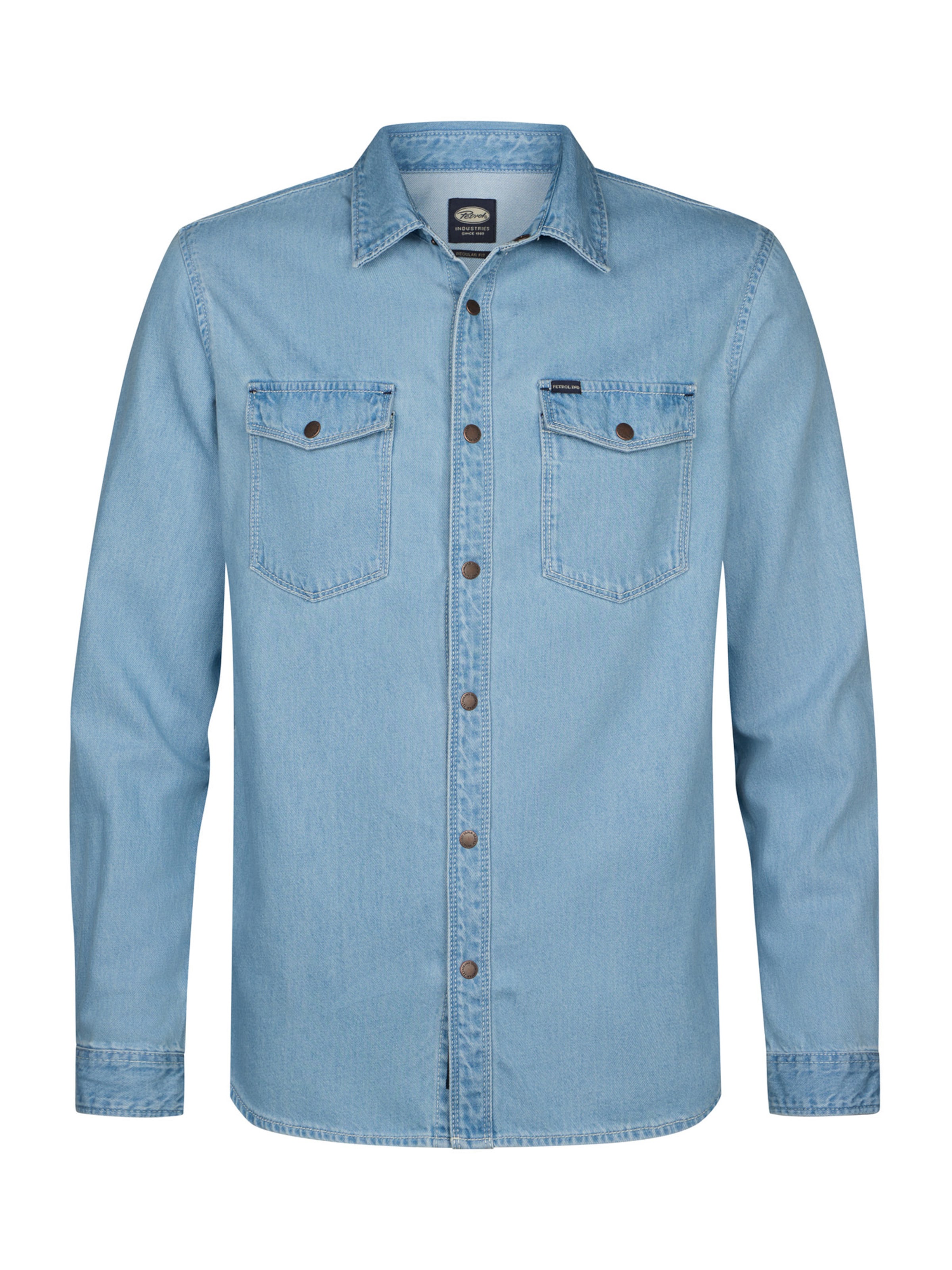 Petrol Industries Chemise en bleu clair, Vue avec produit