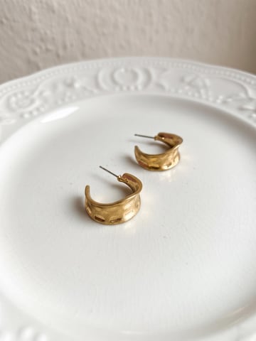 Kamakula Ohrringe 'Sculptural Chunky'‌‌‌‌‌‌‌ in Gold
