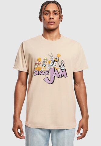 T-Shirt 'Space Jam Group' Merchcode en beige : devant