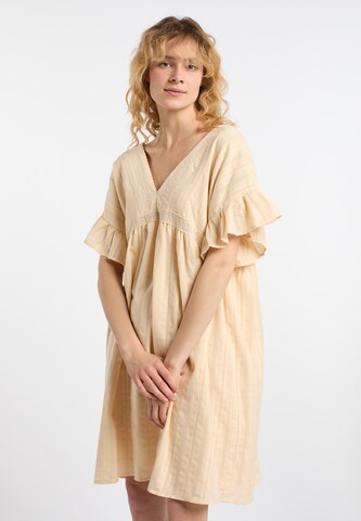 DreiMaster Vintage Dress in Beige: front