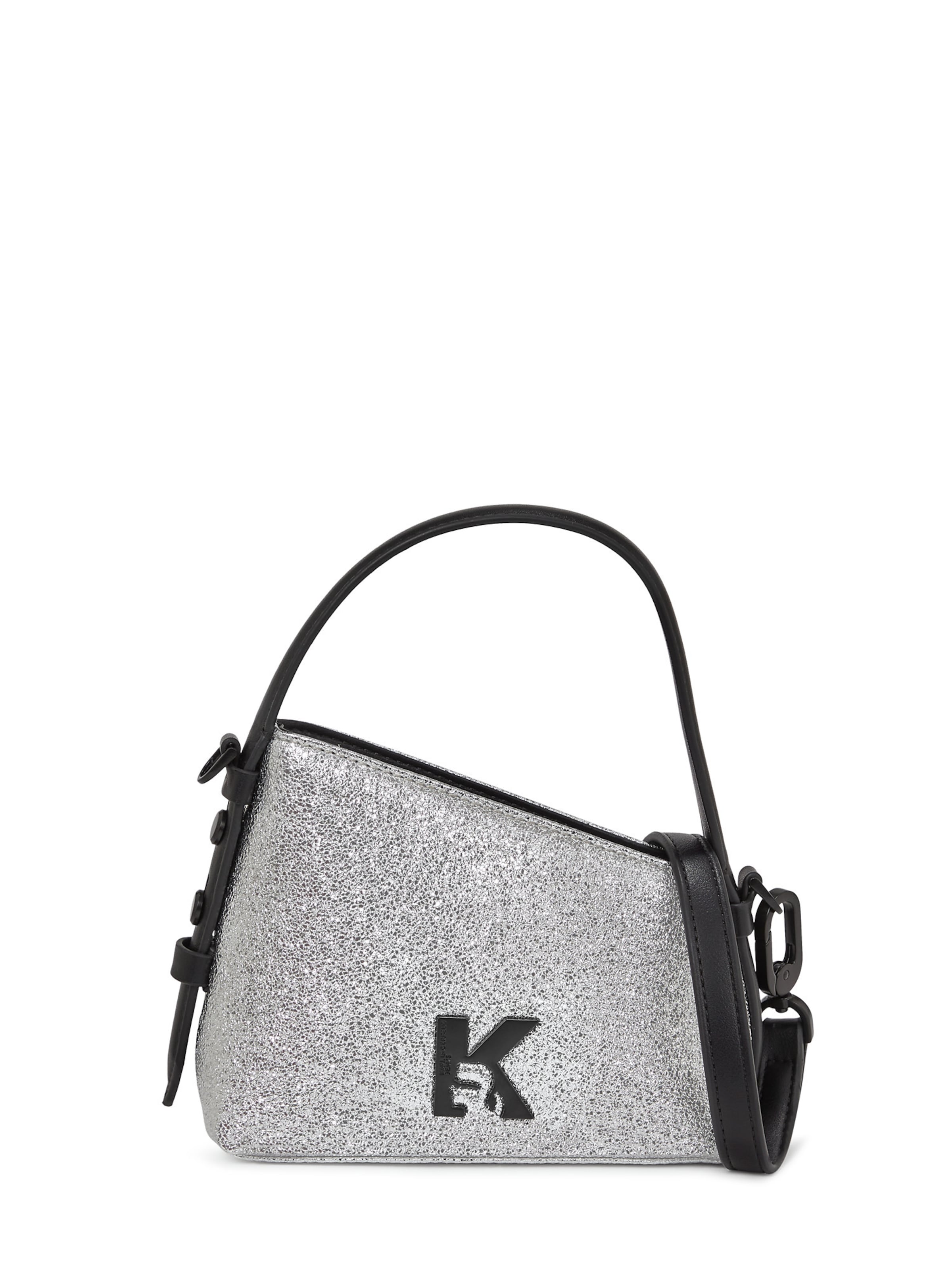 KARL LAGERFELD JEANS Чанта с презрамки в сребърно: отпред