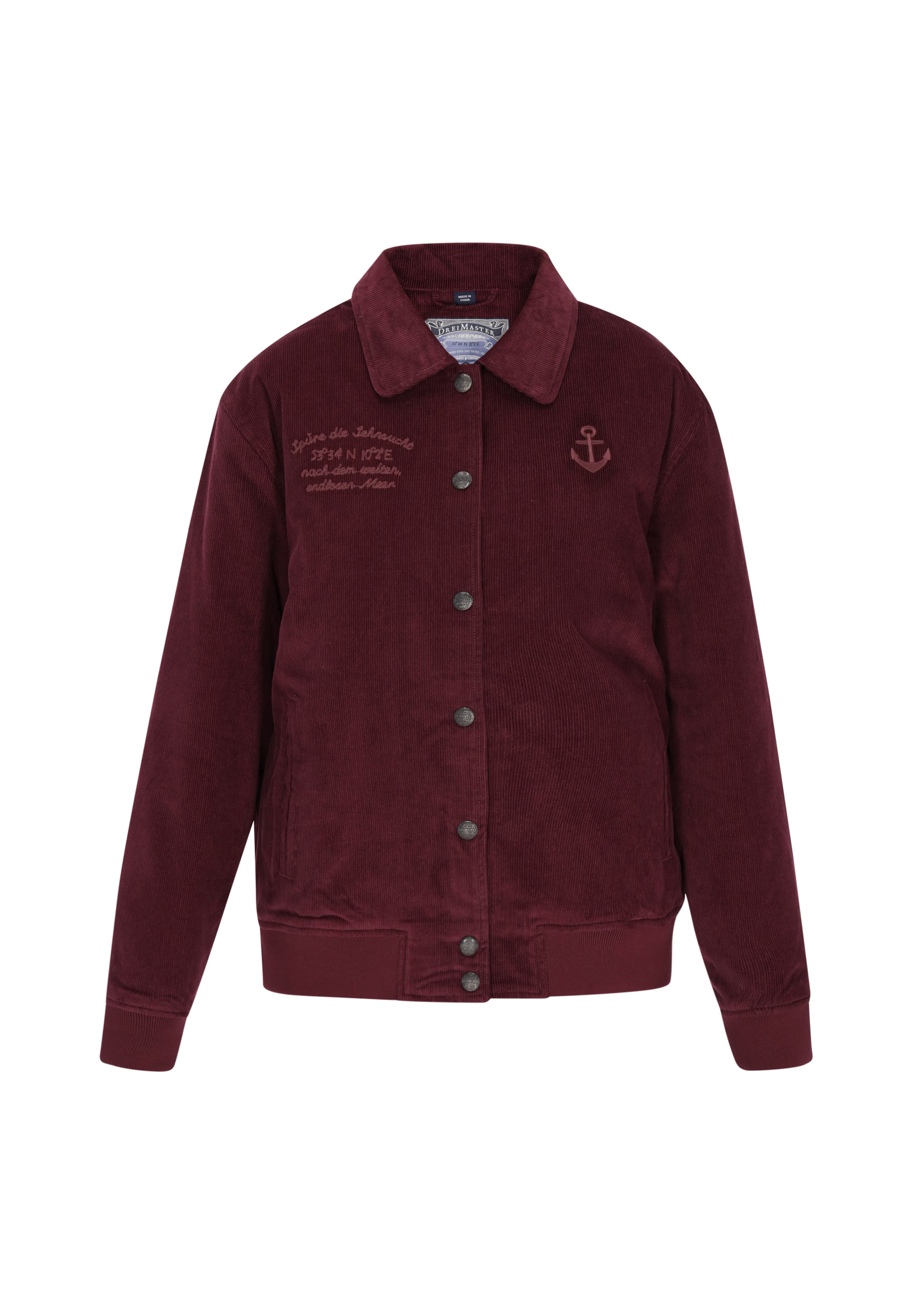 DreiMaster Vintage - Casaco meia-estação em vermelho: frente