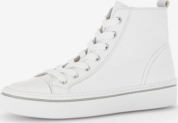 GABOR High-Top Sneakers in White: front