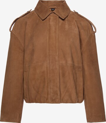 DreiMaster PREMIUM Jacke in Braun: Vorderseite