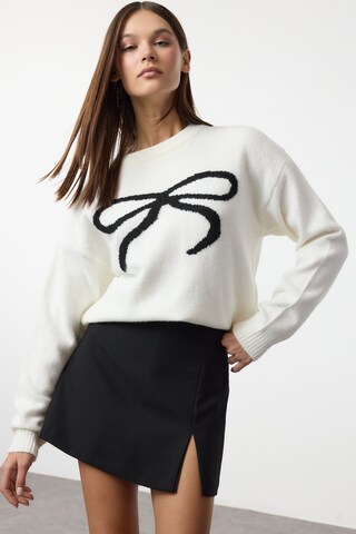 Trendyol Sweater in Beige: front