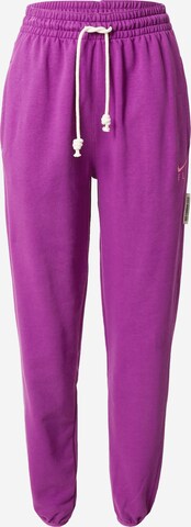 Effilé Pantalon de sport NIKE en rose : devant