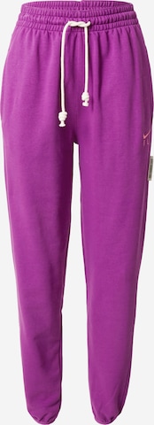 NIKE Zúžený Sportovní kalhoty – pink: přední strana